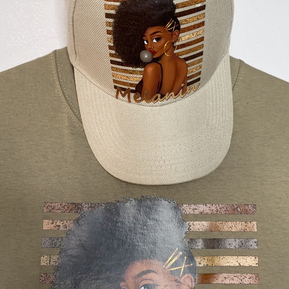Matching Set Cap & Graphic T-shirt Sz M - Picture 3 of 6